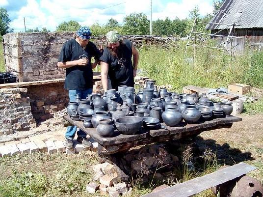 Jaunbūvētā keramikas cepļa kurināšana